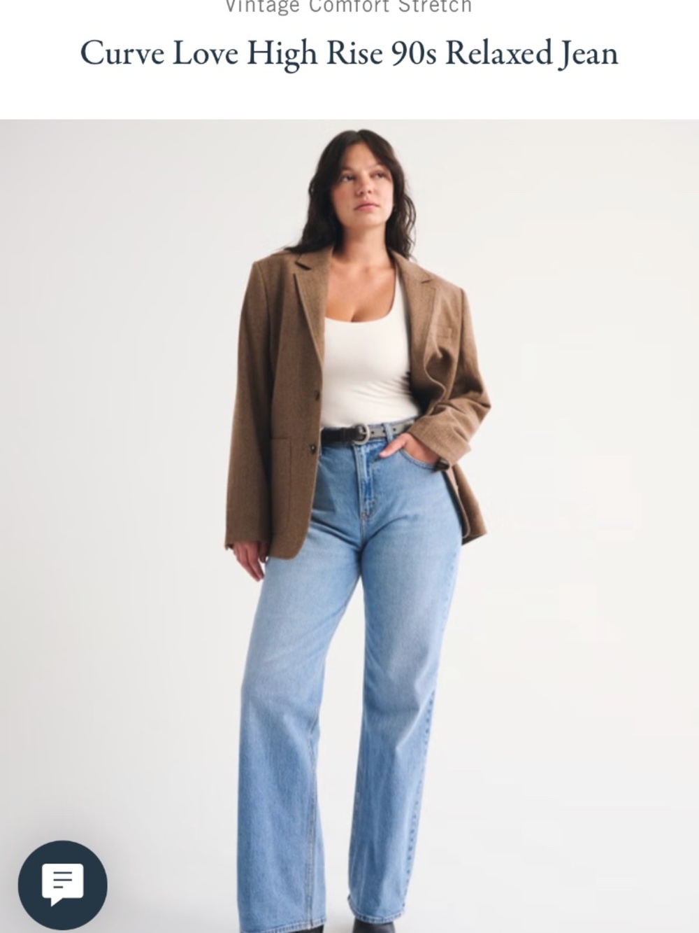 Abercrombie Curve Love High Rise 90s Relaxed Jeans